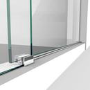 DreamLine Brushed Stainless Steel 60-3/8 in. Frameless Sliding Shower Enclosure with Clear Tempered Glass 