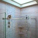 DreamLine Brushed Stainless Steel 60-3/8 in. Frameless Sliding Shower Enclosure with Clear Tempered Glass 