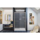 DreamLine Brushed Nickel 48 in. Frameless Sliding Shower Door with Frosted Glass 