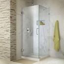 30-3/8 in. Frameless Hinged Shower Enclosure with Clear Tempered Glass in Polished Chrome