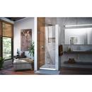 DreamLine Brushed Nickel 29 in. Frameless Hinged Shower Door with Clear Glass 