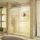 60 in. Frameless Sliding Shower Door with Clear Glass in Polished Chrome