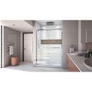 DreamLine Chrome 54 in. Frameless Bypass Sliding Shower Door with Clear Glass 
