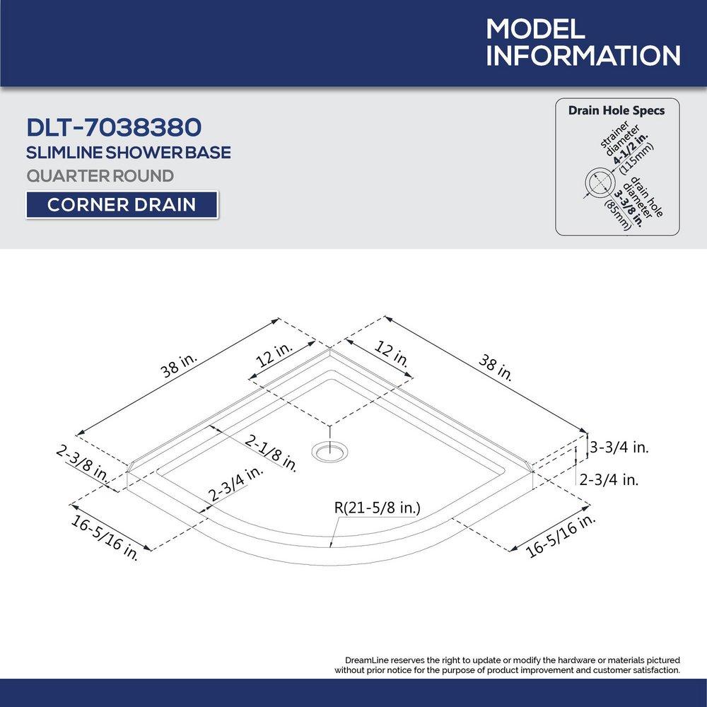 DreamLine Chrome 36-3/8 in. Frameless Sliding Shower Enclosure with Clear Glass 