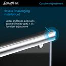 DreamLine Brushed Nickel 60 in. Frameless Sliding Shower Door with Clear Glass 