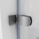 DreamLine Brushed Nickel 34 in. Frameless Hinged Tub and Shower Door with Clear Tempered Glass 