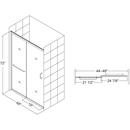 DreamLine Brushed Nickel 48 in. Frameless Sliding Shower Door with Clear Glass 