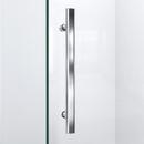 DreamLine Chrome 34-5/16 in. Frameless Hinged Shower Enclosure with Tempered Glass 