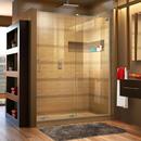 DreamLine Brushed Nickel 48 in. Frameless Sliding Shower Door with Right Wall Bracket 