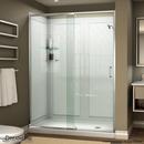 DreamLine Chrome 60 in. Frameless Pivot Shower Door with Clear Tempered Glass 
