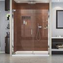 60 in. Frameless Pivot Shower Door with Tempered Glass in Polished Chrome