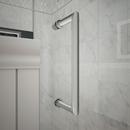 DreamLine Chrome 40 in. Frameless Hinged Shower Door with Clear Glass 