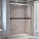 DreamLine Chrome 48 in. Frameless Bypass Sliding Shower Door with Clear Glass 