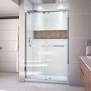 48 in. Frameless Bypass Sliding Shower Door with Clear Glass in Polished Chrome