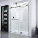 60 in. Frameless Bypass Shower Door with Clear Tempered Glass in Polished Chrome