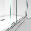 DreamLine Brushed Nickel 60 in. Frameless Bypass Shower Door with Clear Tempered Glass 