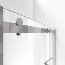DreamLine Brushed Nickel 60 in. Frameless Bypass Shower Door with Clear Tempered Glass 