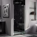 DreamLine Chrome 31 in. Frameless Pivot Shower Door with Clear Tempered Glass 