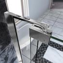 DreamLine Chrome 31 in. Frameless Pivot Shower Door with Clear Tempered Glass 