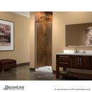 DreamLine Brushed Nickel 32-1/2 in. Frameless Pivot Shower Door with Tempered Glass 