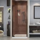 32-1/2 in. Frameless Pivot Shower Door with Tempered Glass in Oil Rubbed Bronze