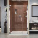 48 in. Frameless Pivot Shower Door with Tempered Glass in Polished Chrome