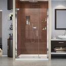 DreamLine Chrome 48 in. Frameless Pivot Shower Door with Tempered Glass 