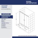 DreamLine Chrome 60 in. Frameless Sliding Tub and Shower Door with Clear Glass 