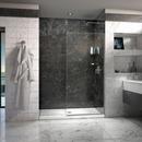 DreamLine Brushed Nickel 34 in. Frameless Shower Door with Clear Tempered Glass 