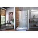 DreamLine Brushed Nickel 46 in. Frameless Hinged Shower Door with Tempered Glass 