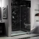 55 in. Frameless Pivot Shower Door with Clear Tempered Glass in Polished Chrome