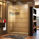 DreamLine Brushed Nickel 60 in. Frameless Sliding Shower Door with Left Wall Bracket 