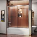 DreamLine Chrome 60 in. Frameless Sliding Tub and Shower Door with Clear Glass 