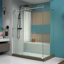 DreamLine Polished Stainless Steel 76 x 34-1/2 in. Frameless Sliding Shower Door 