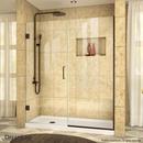 DreamLine Oil Rubbed Bronze 46-1/2 in. Frameless Hinged Shower Door with Clear Tempered Glass 