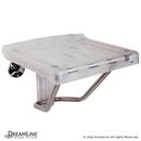 DreamLine Chrome Plastic Folding Shower Seat 