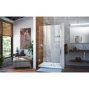 DreamLine Chrome 41 in. Frameless Hinged Shower Door with Tempered Glass 