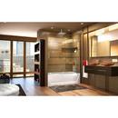 DreamLine Chrome 60 in. Frameless Sliding Tub and Shower Door with Right Wall Bracket 