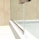 DreamLine Brushed Nickel 45 in. Frameless Hinged Shower Door with Clear Tempered Glass 