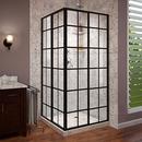 34-1/2 in. Framed Sliding Shower Enclosure with Clear Tempered Glass in Satin Black