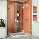 46-5/16 in. Frameless Hinged Shower Enclosure with Tempered Glass in Polished Chrome