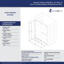 DreamLine Brushed Nickel 60 in. Frameless Bypass Sliding Shower Door with Clear Glass 