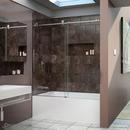 DreamLine Brushed Stainless Steel 62 in. Frameless Sliding Shower Door 