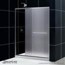 DreamLine Brushed Nickel 60 in. Frameless Sliding Shower Door with Frosted Glass 