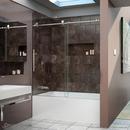 DreamLine Polished Stainless Steel 62 in. Frameless Sliding Shower Door 
