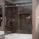 DreamLine Polished Stainless Steel 62 in. Frameless Sliding Shower Door 