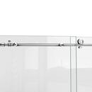 DreamLine Polished Stainless Steel 62 in. Frameless Sliding Shower Door 