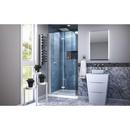 DreamLine Chrome 33-1/2 in. Frameless Bifold Shower Door with Clear Tempered Glass 