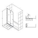 DreamLine Chrome 33-1/2 in. Frameless Bifold Shower Door with Clear Tempered Glass 