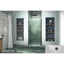 DreamLine Oil Rubbed Bronze 34 in. Frameless Hinged Shower Door with Clear Glass 